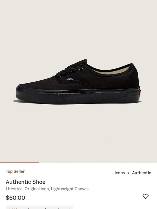 Vans Shoes - Vans Authentic Low-Top Sneakers - Black